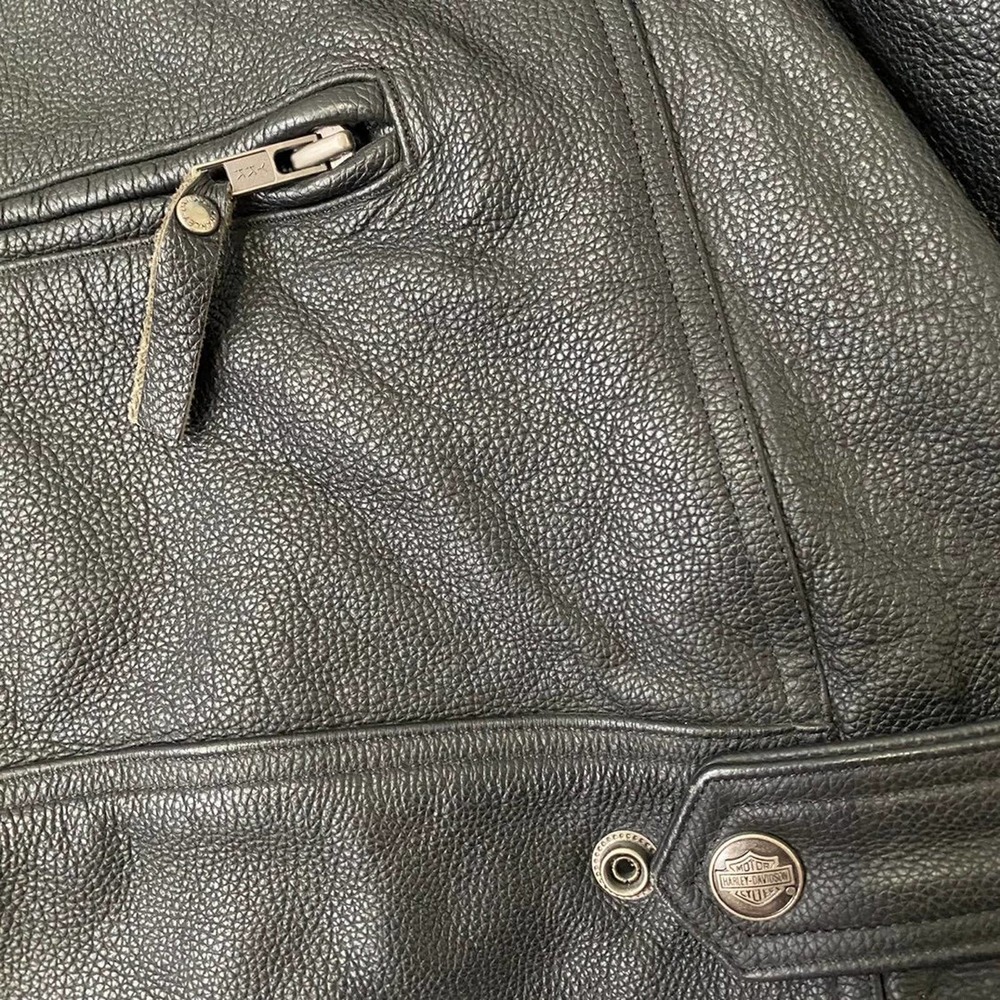 Harley-Davidson Old Forge Leather Motorcycle Jacket - 2XL - Picture 10 of 12